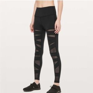 Lululemon Wunder Under HR Tight Tech Mesh Leggings​​